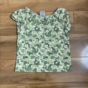 Green Camo Flower Tee